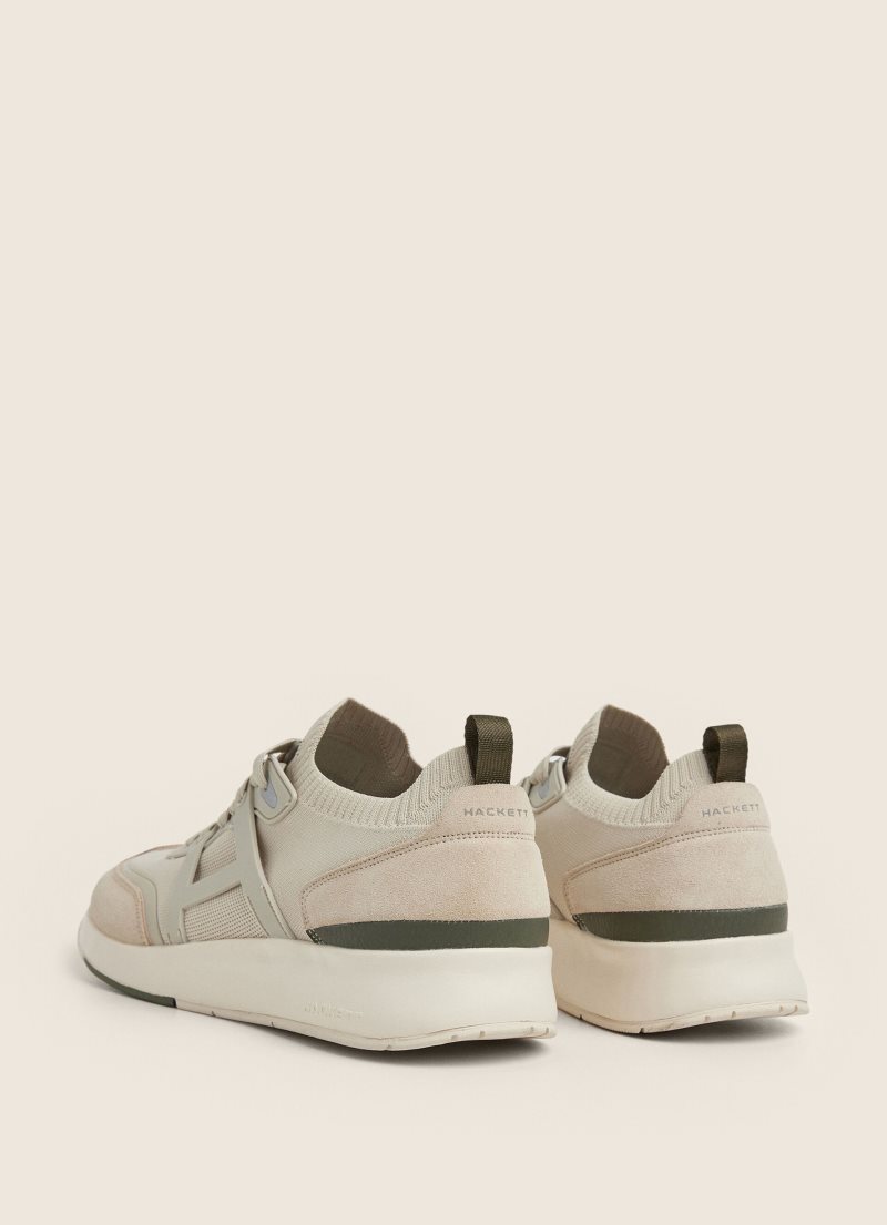 Hackett Knit Löpar Sneakers Träningsskor Herr Grå | NMOTLX-539