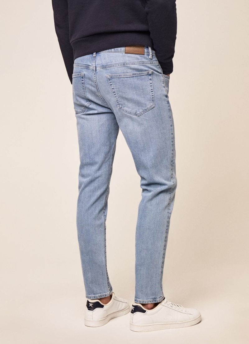 Hackett Light Wash Slim Fit Jeans Herr Blå | NOICLX-756