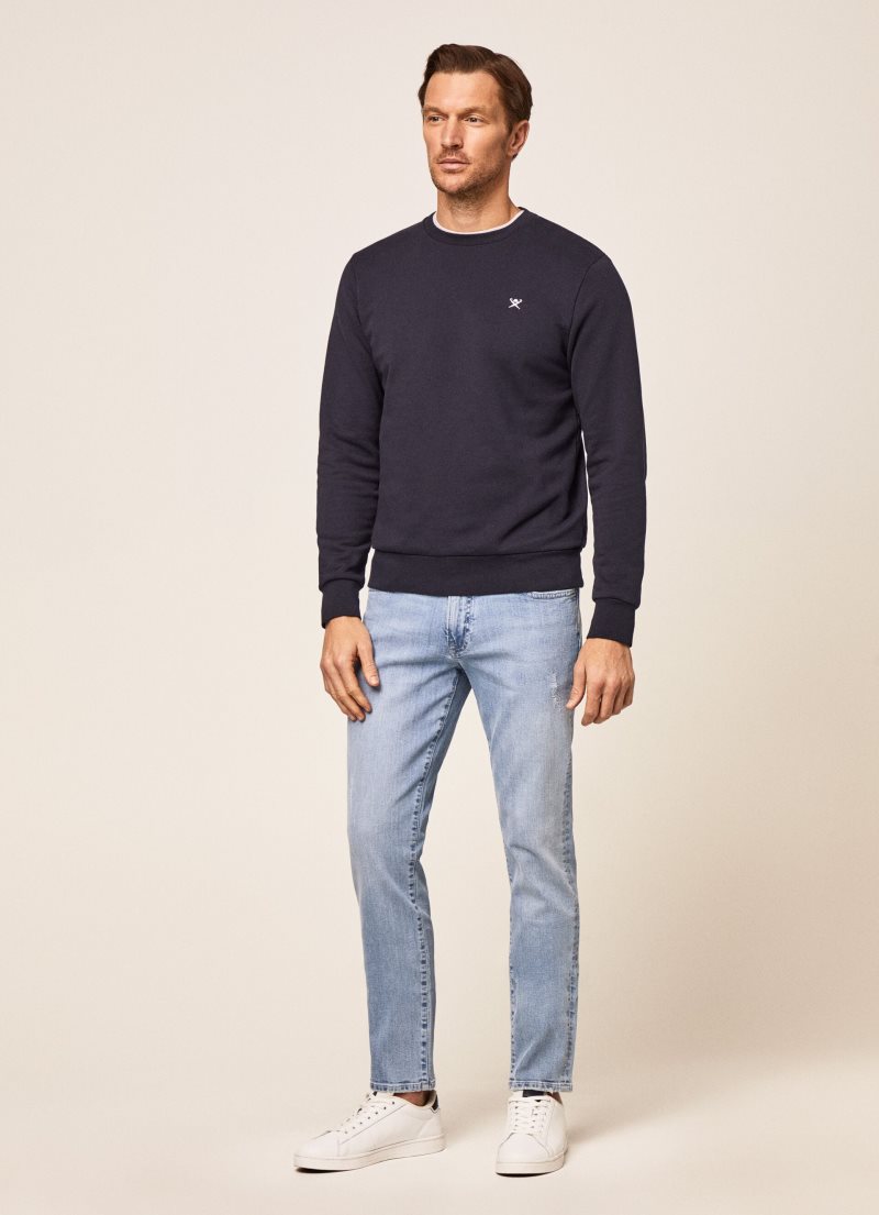 Hackett Light Wash Slim Fit Jeans Herr Blå | NOICLX-756