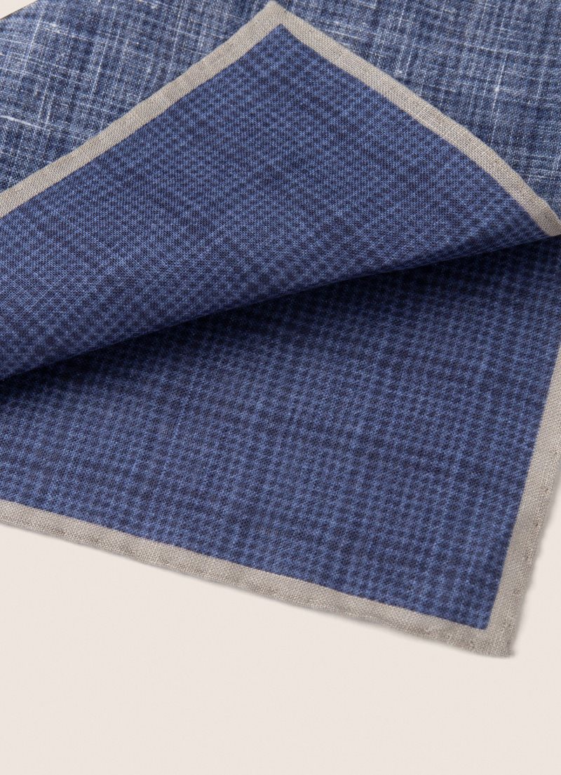 Hackett Linen Handkerchief Slipsar Herr Marinblå | EDBSYF-802