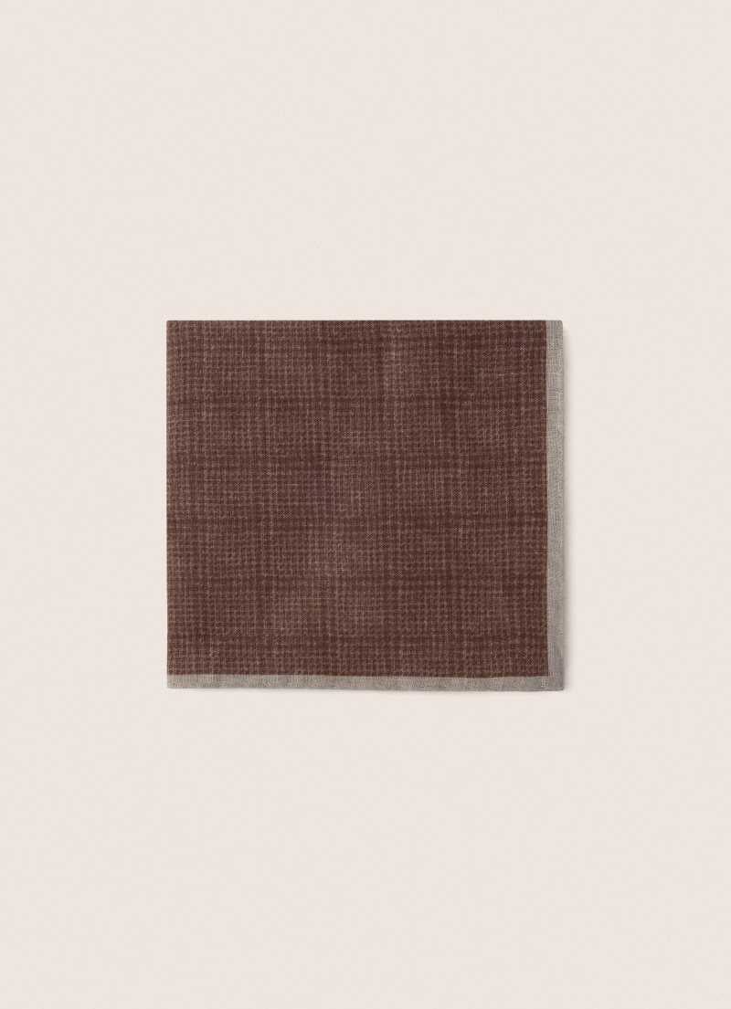 Hackett Linen Handkerchief Slipsar Herr Bruna | EVQJFK-357