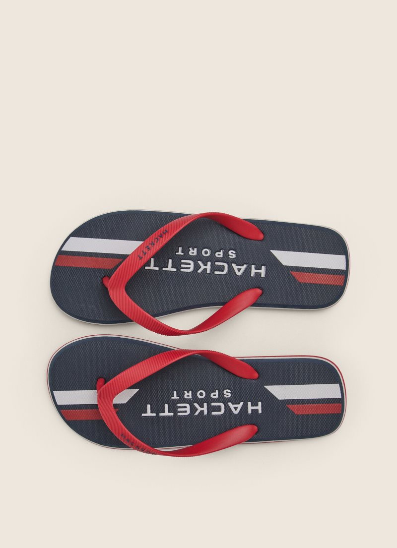 Hackett Logo Flip Flop Herr Röda | SEOVQF-835