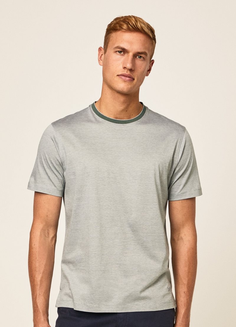 Hackett Micro Randig Print T-shirt Herr | HABWYF-879