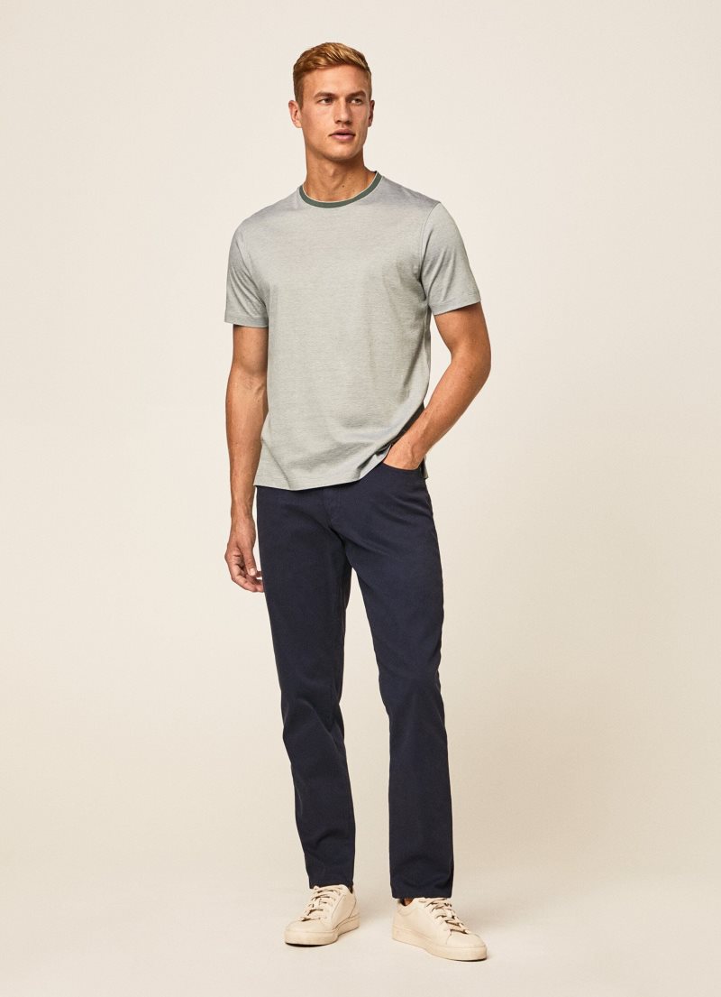 Hackett Micro Randig Print T-shirt Herr | HABWYF-879