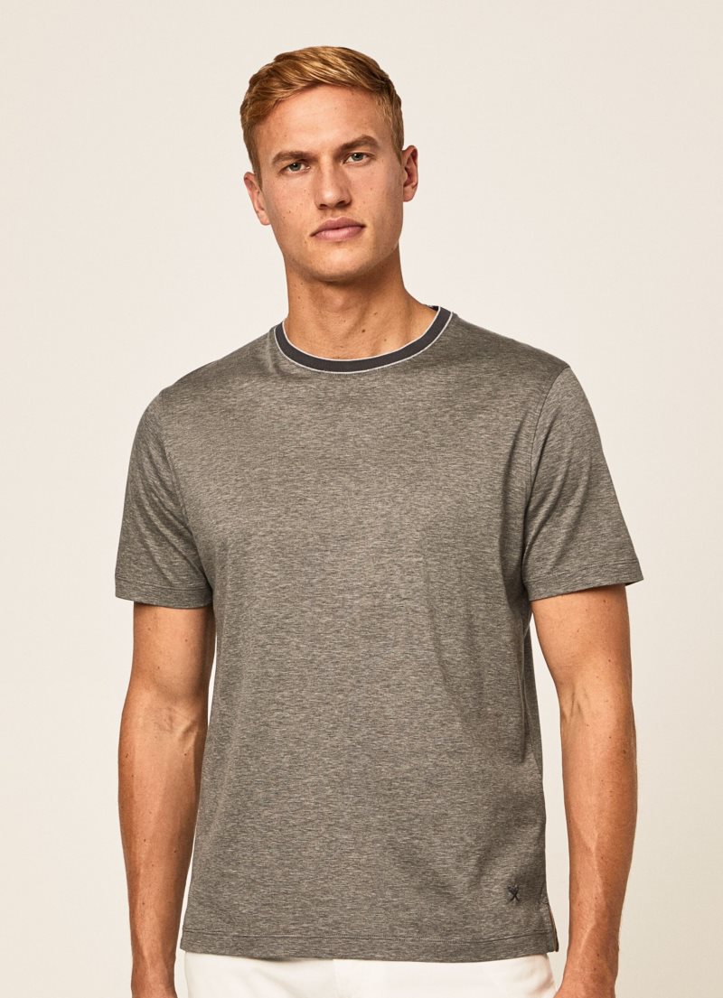 Hackett Micro Randig Print T-shirt Herr | TJZPEU-768