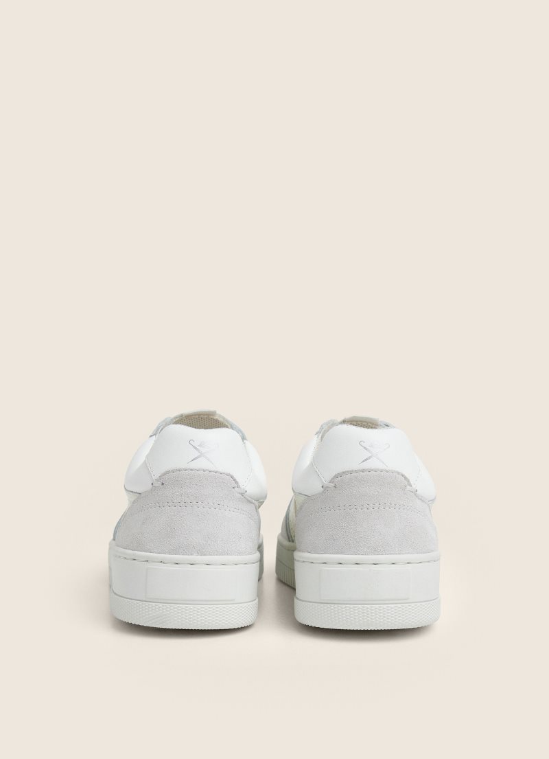 Hackett Microperforated Läder Sneakers Träningsskor Herr Vita | NRFSXC-879