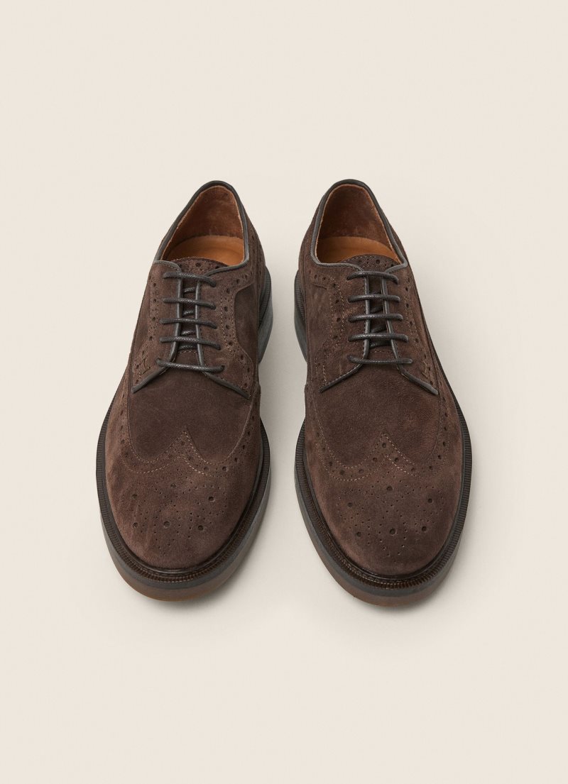 Hackett Mocka Brogue Casual Skor Herr Bruna | WPJRXG-415