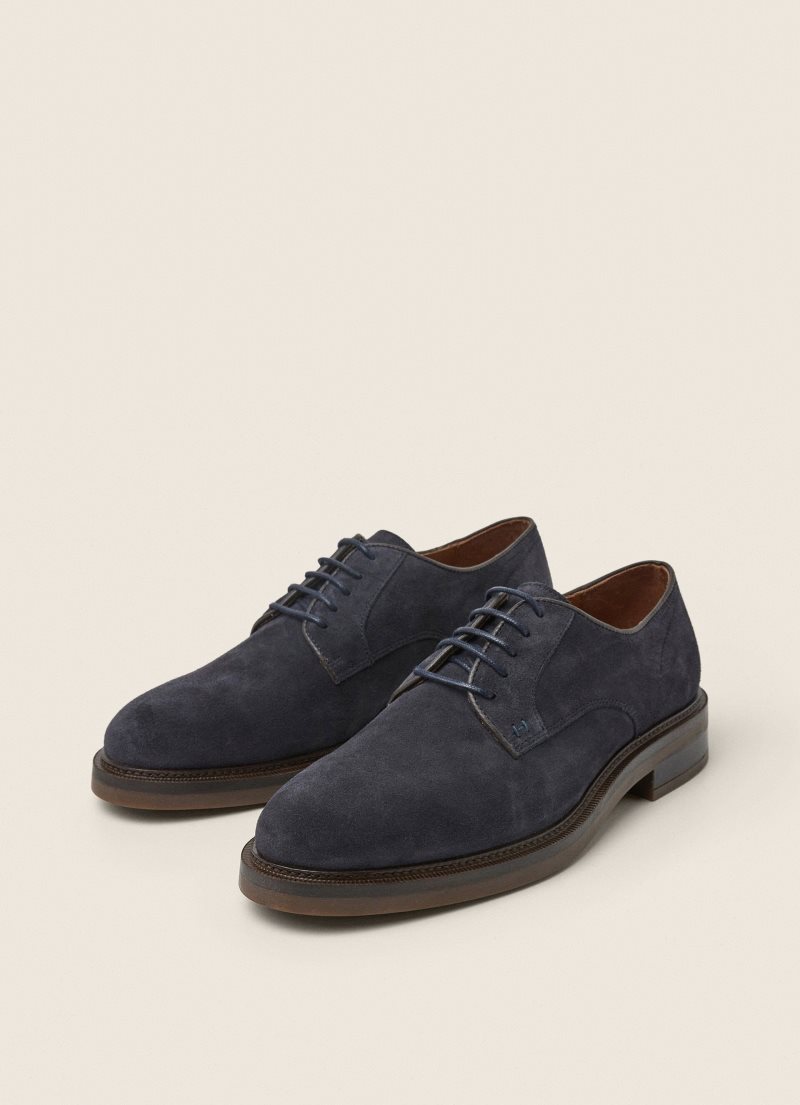 Hackett Mocka Brogue Casual Skor Herr Marinblå | MUJZBV-940