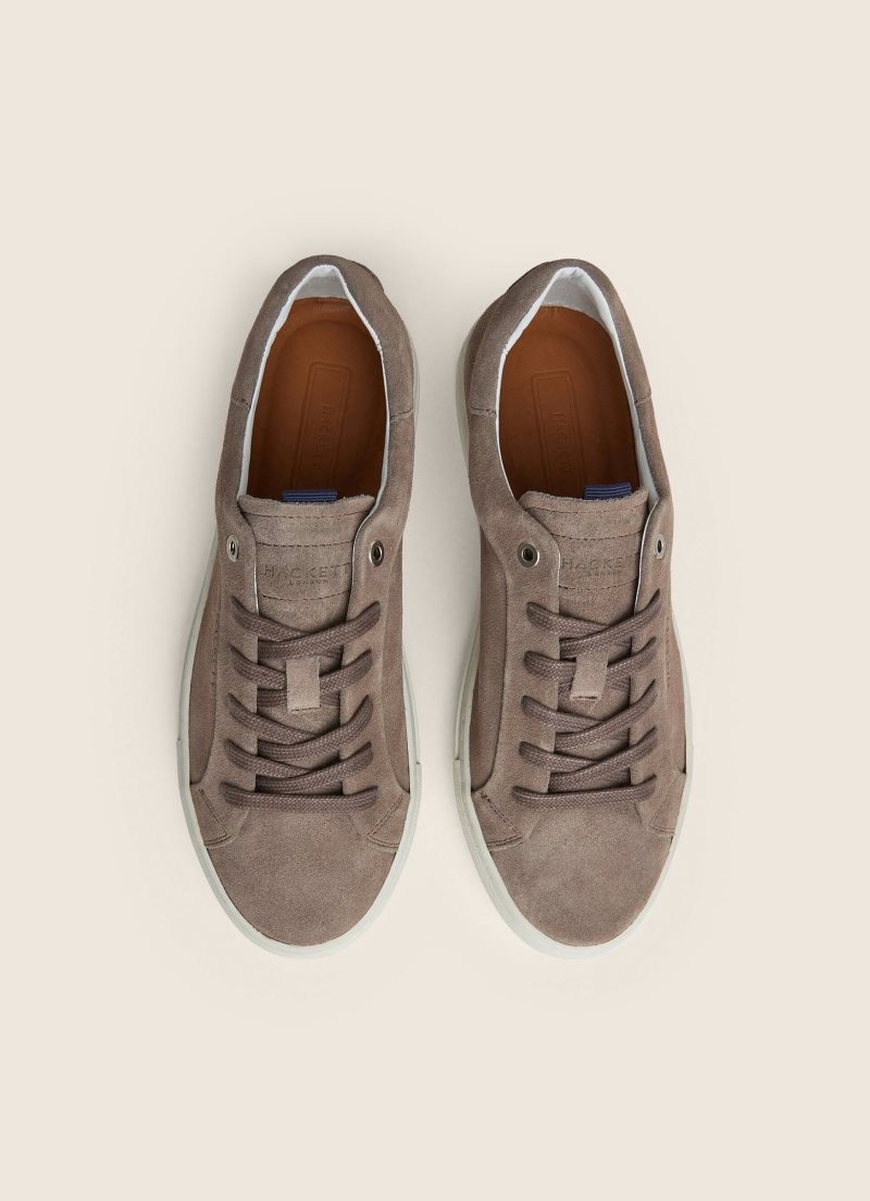 Hackett Mocka Cupsole Sole Sneakers Träningsskor Herr Ljusgrå | QYOTAF-360