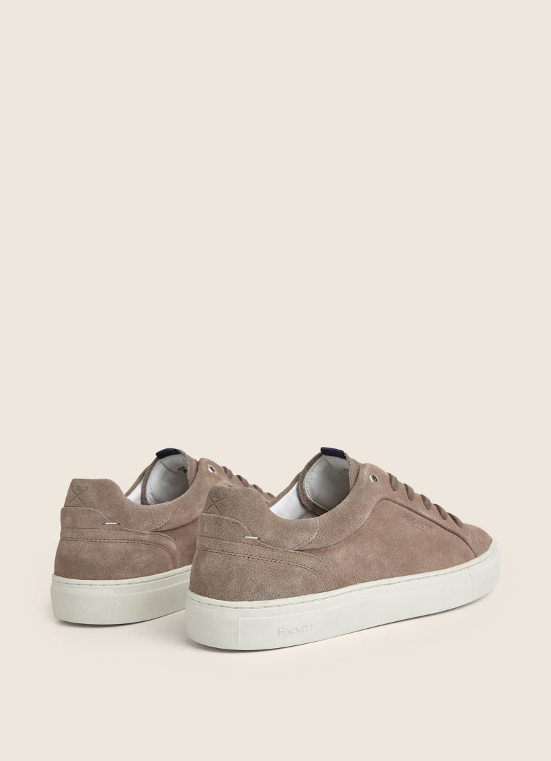 Hackett Mocka Cupsole Sole Sneakers Träningsskor Herr Ljusgrå | QYOTAF-360