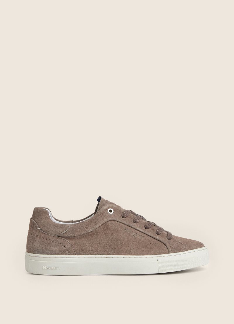 Hackett Mocka Cupsole Sole Sneakers Träningsskor Herr Ljusgrå | QYOTAF-360