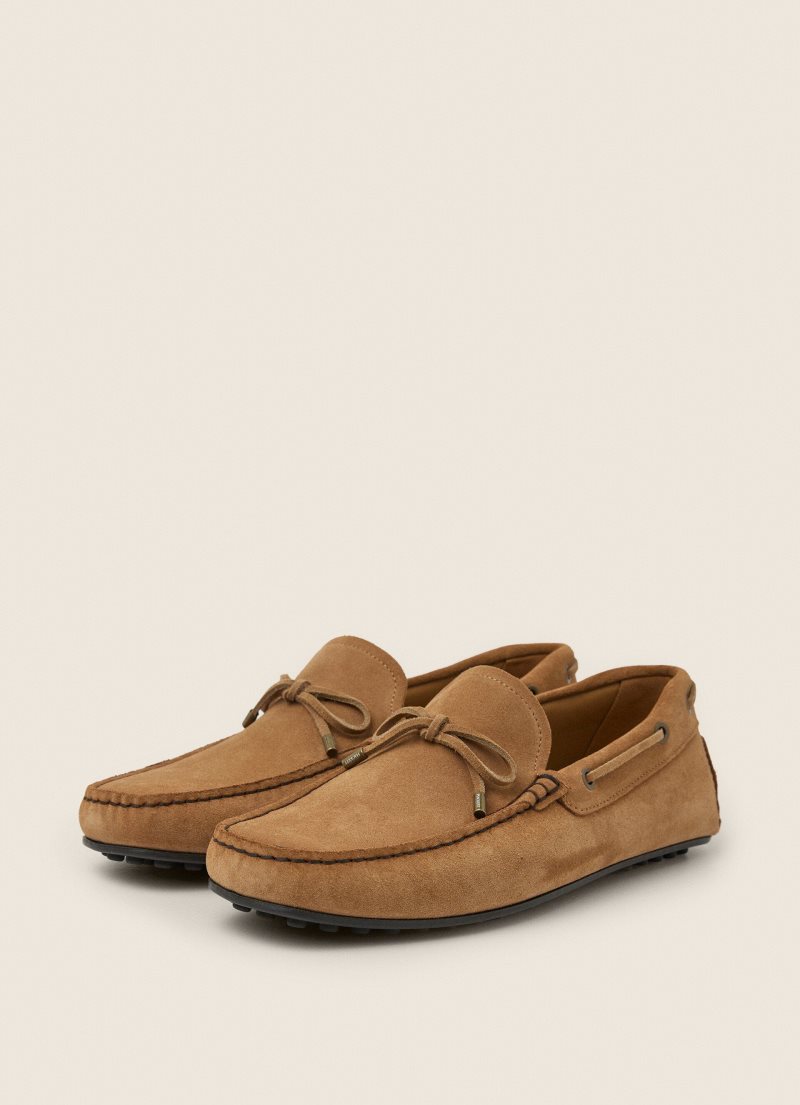 Hackett Mocka Driver Loafers Casual Skor Herr Bruna | DARZNP-086