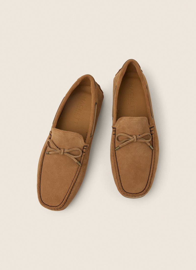 Hackett Mocka Driver Loafers Herr Bruna | XZLVFI-537