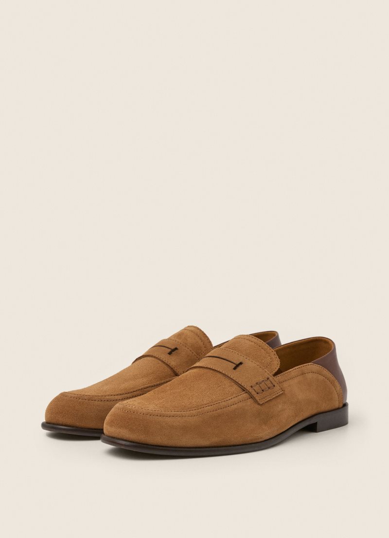 Hackett Mocka Loafers Casual Skor Herr Bruna | SMWAYF-298