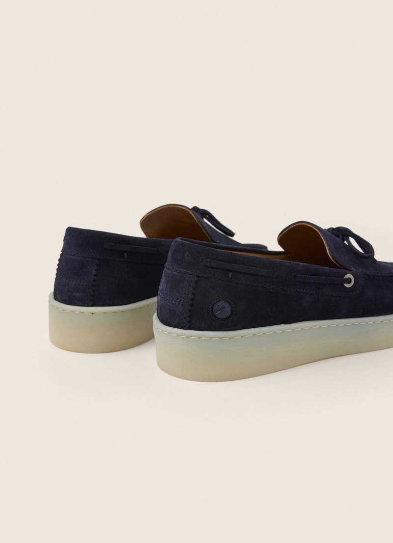 Hackett Mocka Loafers Casual Skor Herr Marinblå | MNVCYI-863