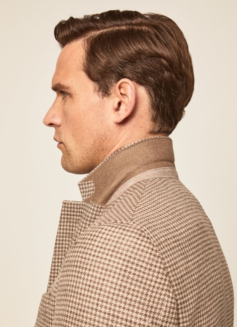 Hackett Multilayer Ull Blazers Herr Grå Bruna Beige | DFGHSX-752