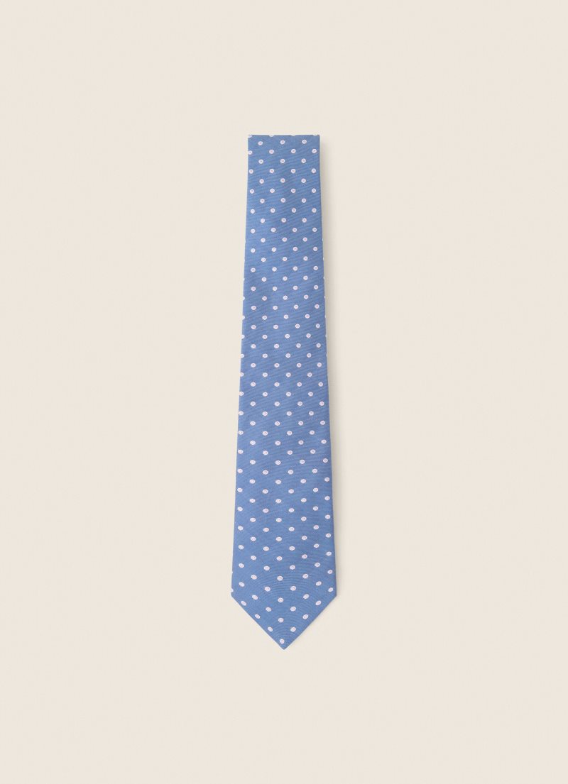 Hackett Polka-dots Print Slipsar Herr Blå | FVPOAE-846