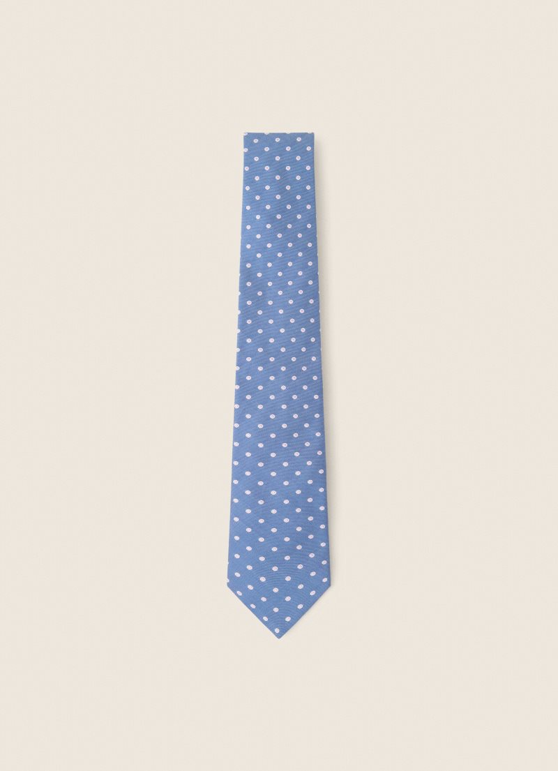 Hackett Polka-dots Print Slipsar Herr Marinblå | GVQEFO-519