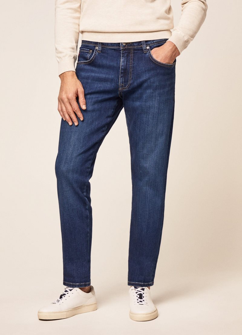 Hackett Powerflex Slim Fit Jeans Herr Blå | HNLZSQ-091