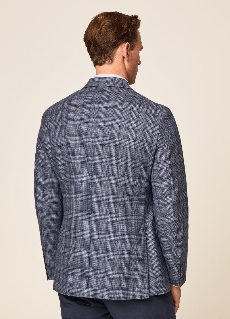 Hackett Prince Of Wales Blazers Herr Blå | CUKVOJ-710