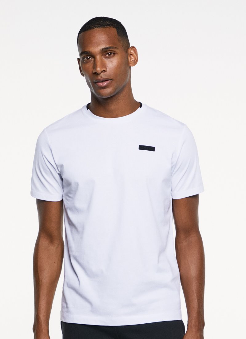 Hackett Printed Logo T-shirt Herr Vita | NXZYCS-295