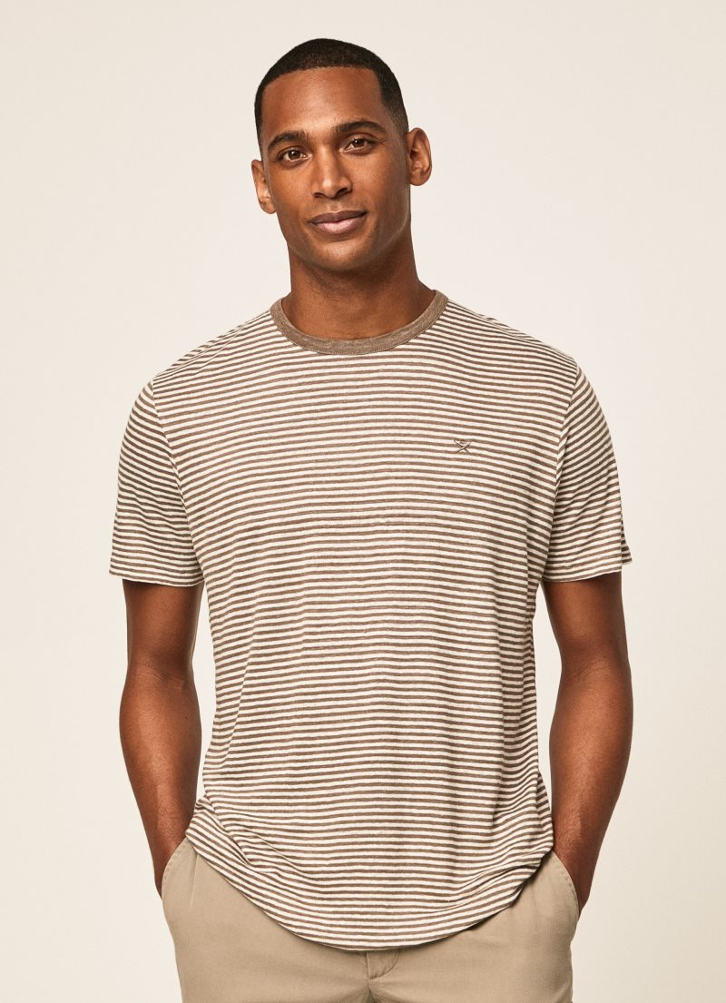 Hackett Randig T-shirt Herr | MQLKTW-176