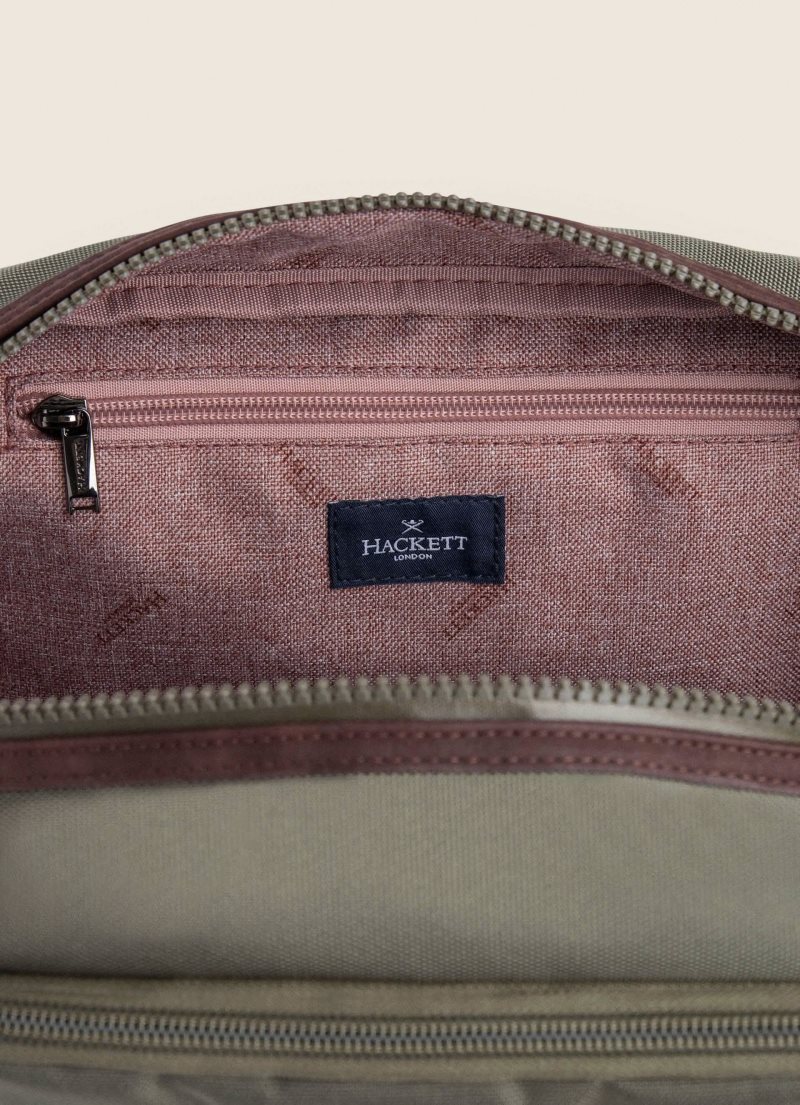 Hackett Recycled Polyester Toiletry Väska Herr Gröna | HCOPAW-508