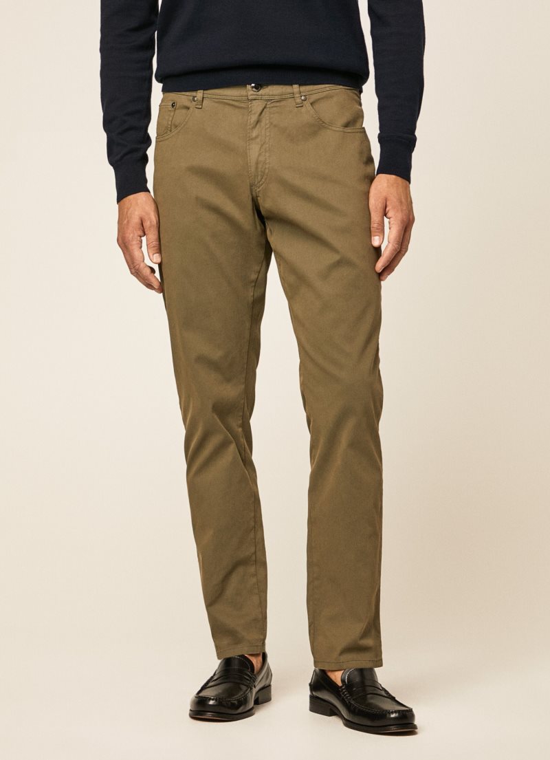 Hackett Regular Fit 5 Pocket Långbyxor Herr | LENWAO-260