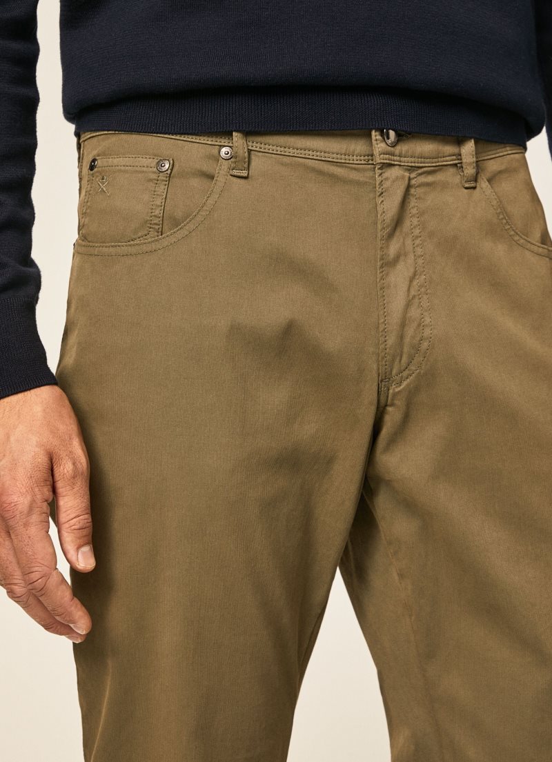 Hackett Regular Fit 5 Pocket Långbyxor Herr | LENWAO-260