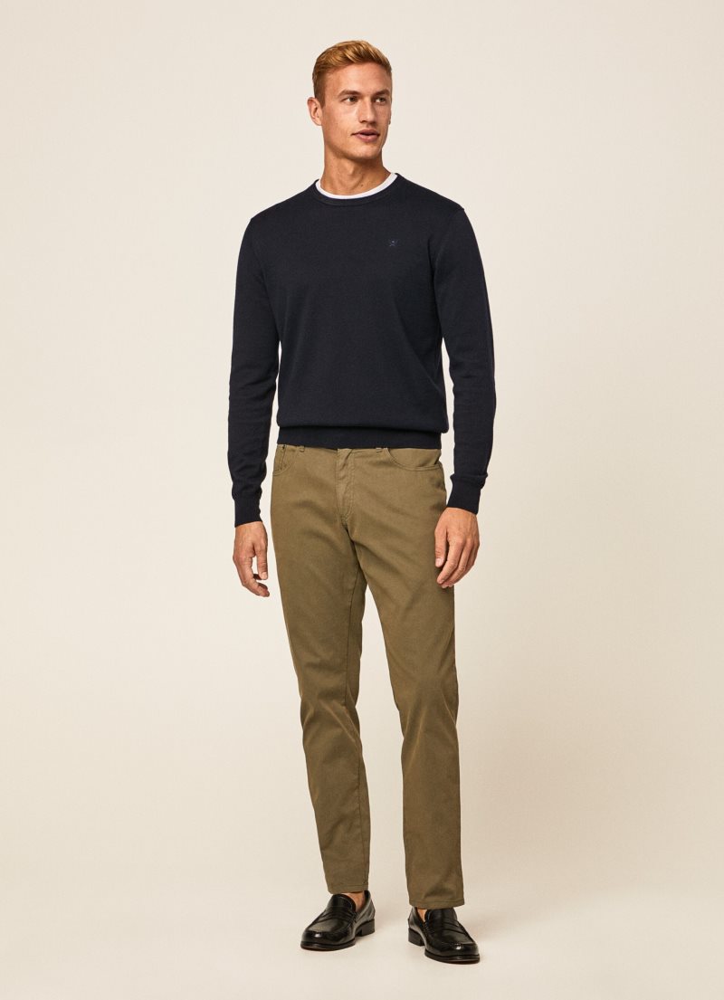 Hackett Regular Fit 5 Pocket Långbyxor Herr | LENWAO-260