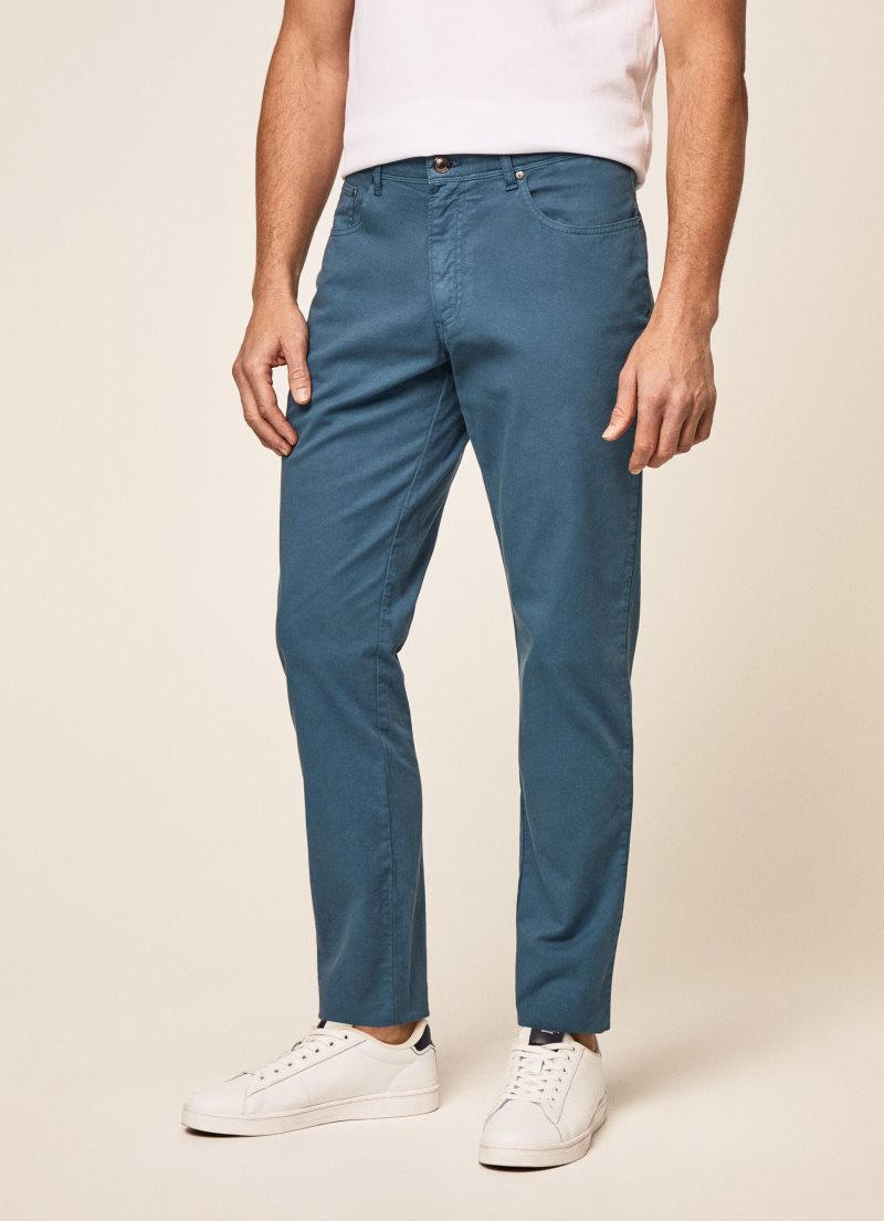 Hackett Regular Fit Core Trinity Långbyxor Herr Turkos | CJESXT-825