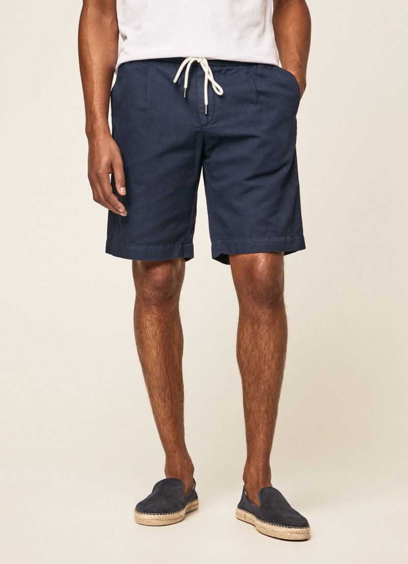 Hackett Relaxed Fit Beach Shorts Herr Marinblå | DOCEWV-042