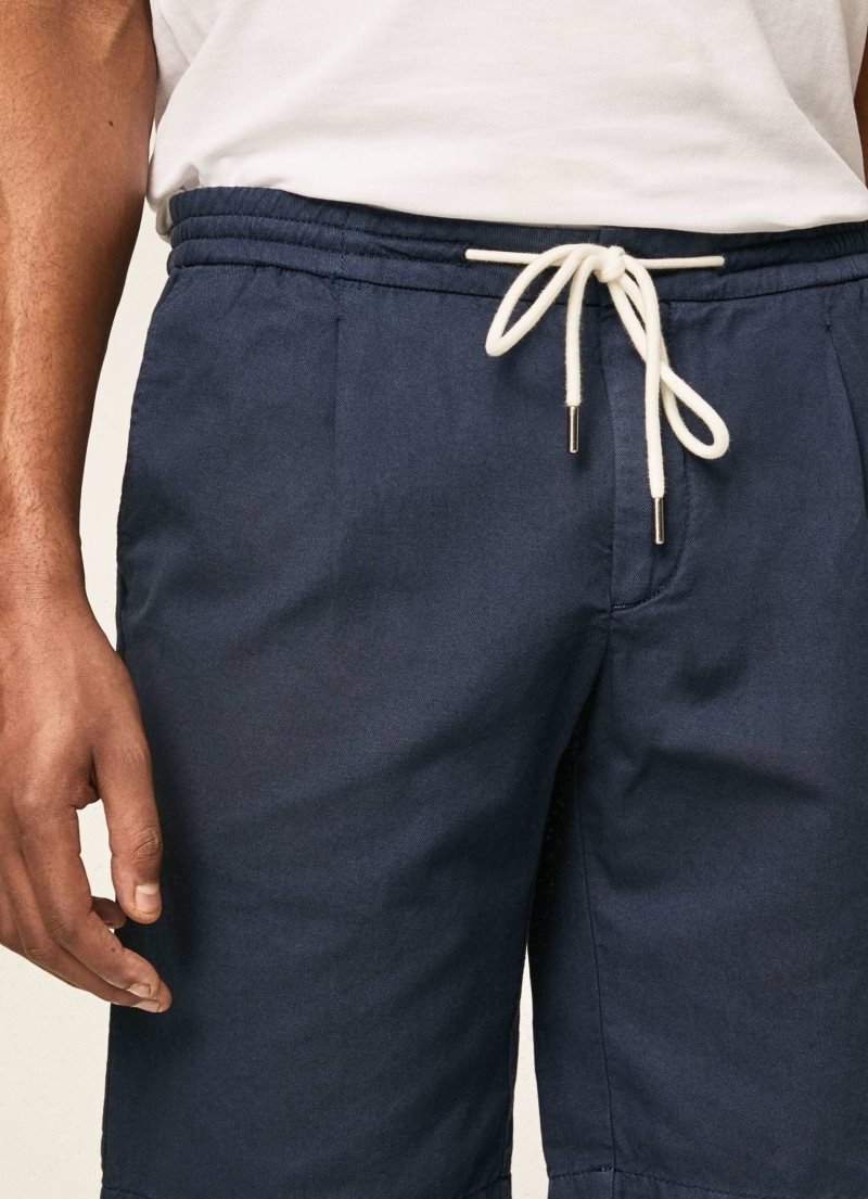 Hackett Relaxed Fit Beach Shorts Herr Marinblå | DOCEWV-042