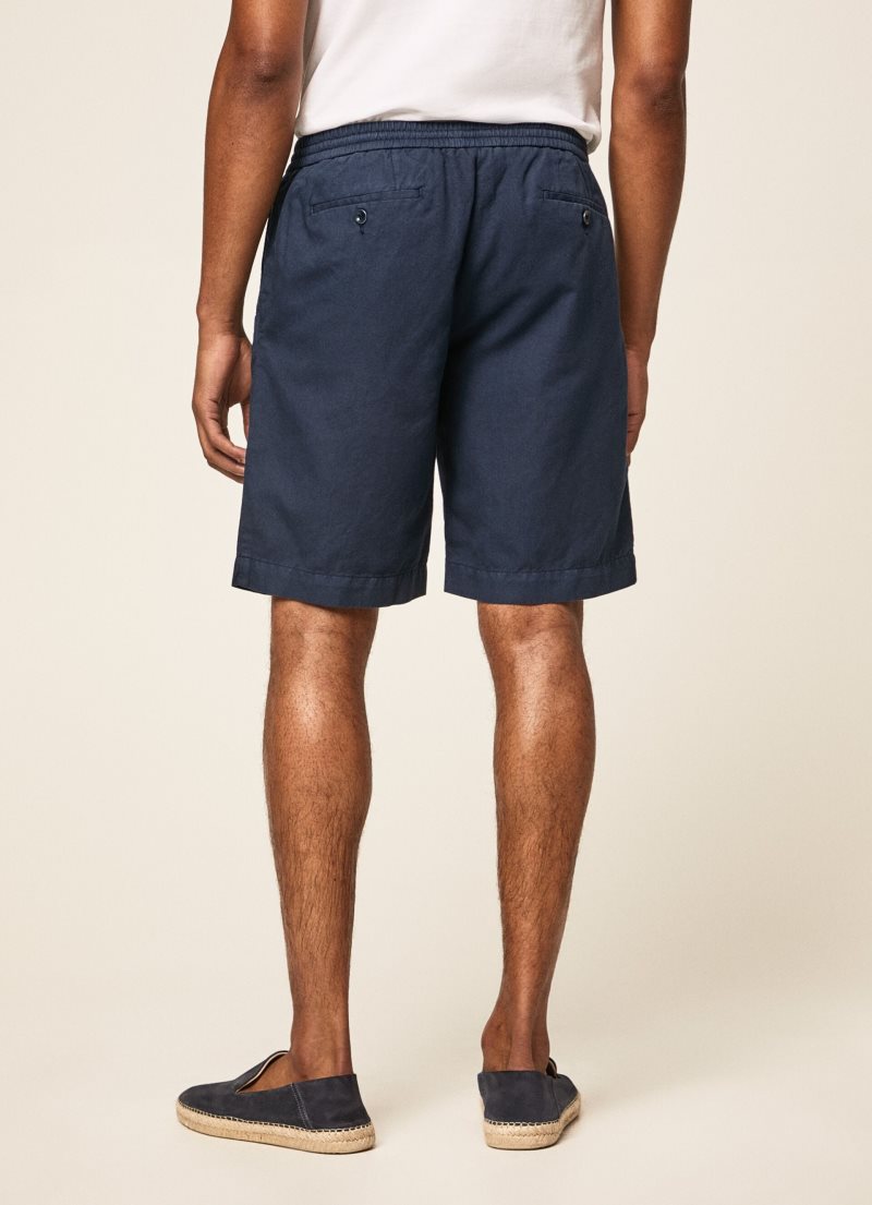 Hackett Relaxed Fit Beach Shorts Herr Marinblå | DOCEWV-042