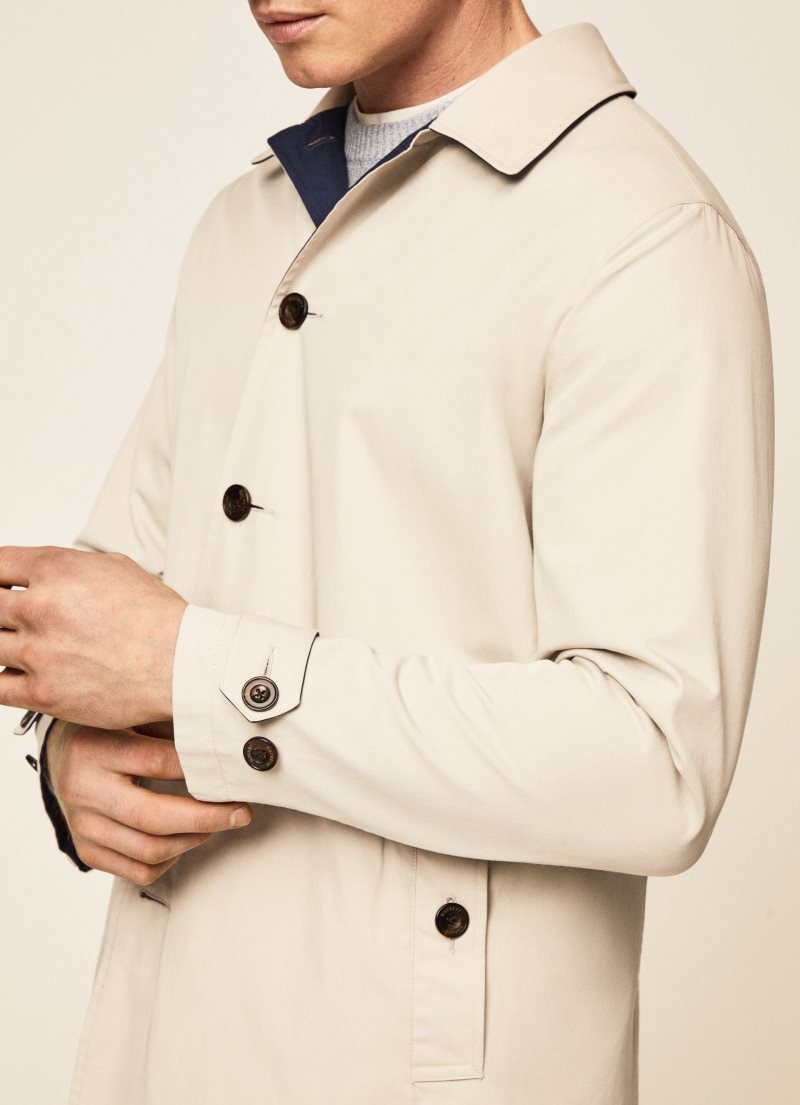 Hackett Reversible Trenchcoat Jacka Herr Marinblå | FOESAY-603