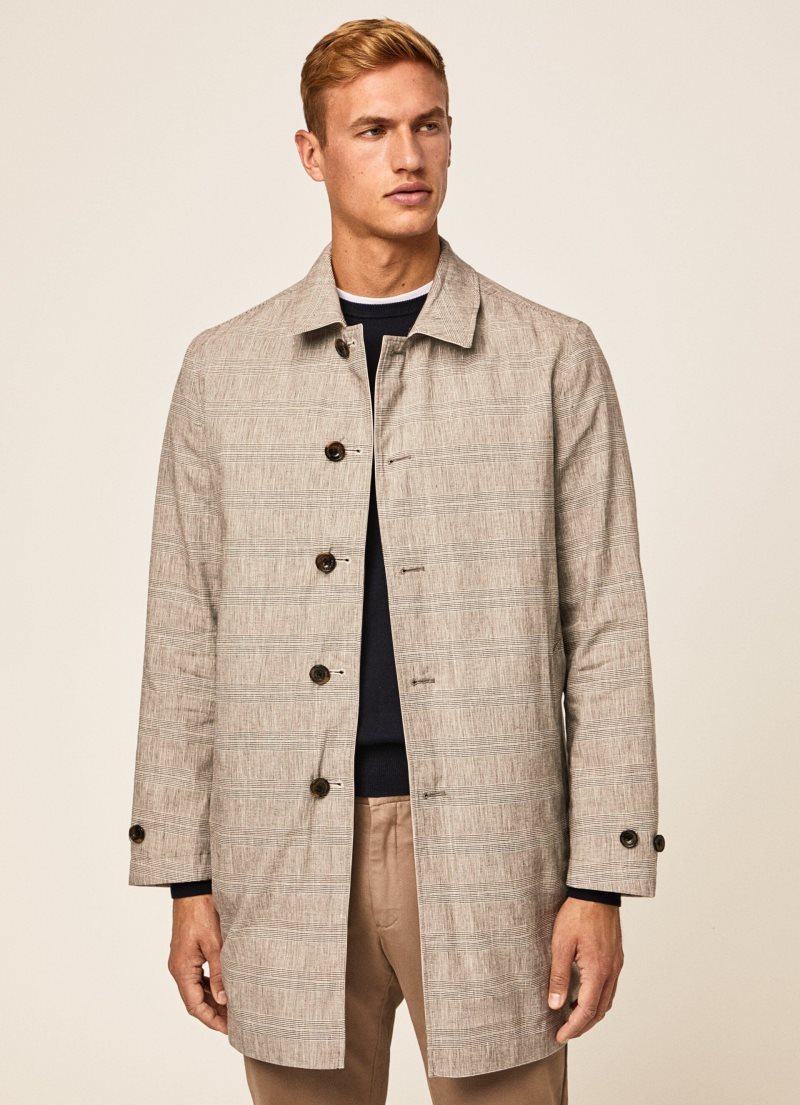 Hackett Reversible Trenchcoat Jacka Herr Olika Färger | GWBRYN-851