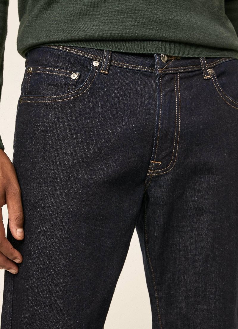 Hackett Rinse Wash Slim Fit Jeans Herr Blå | KEQNHD-689