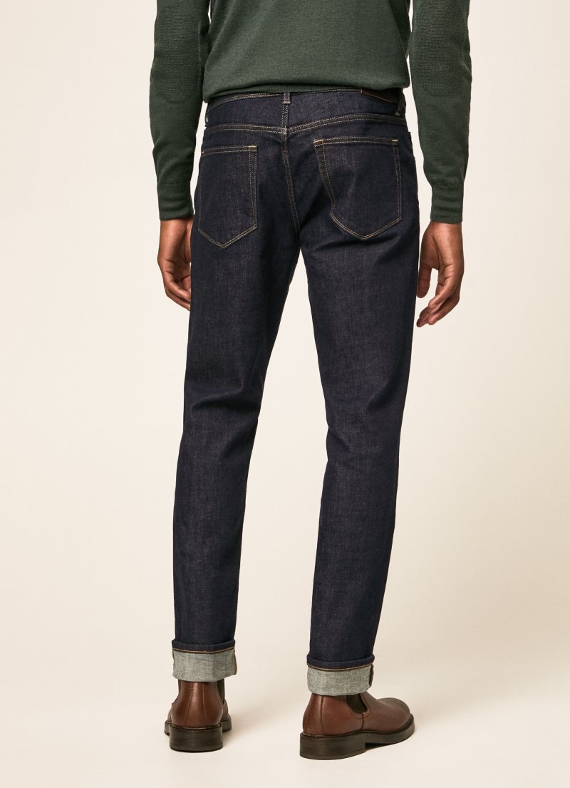 Hackett Rinse Wash Slim Fit Jeans Långbyxor Herr Blå | RXILKZ-305