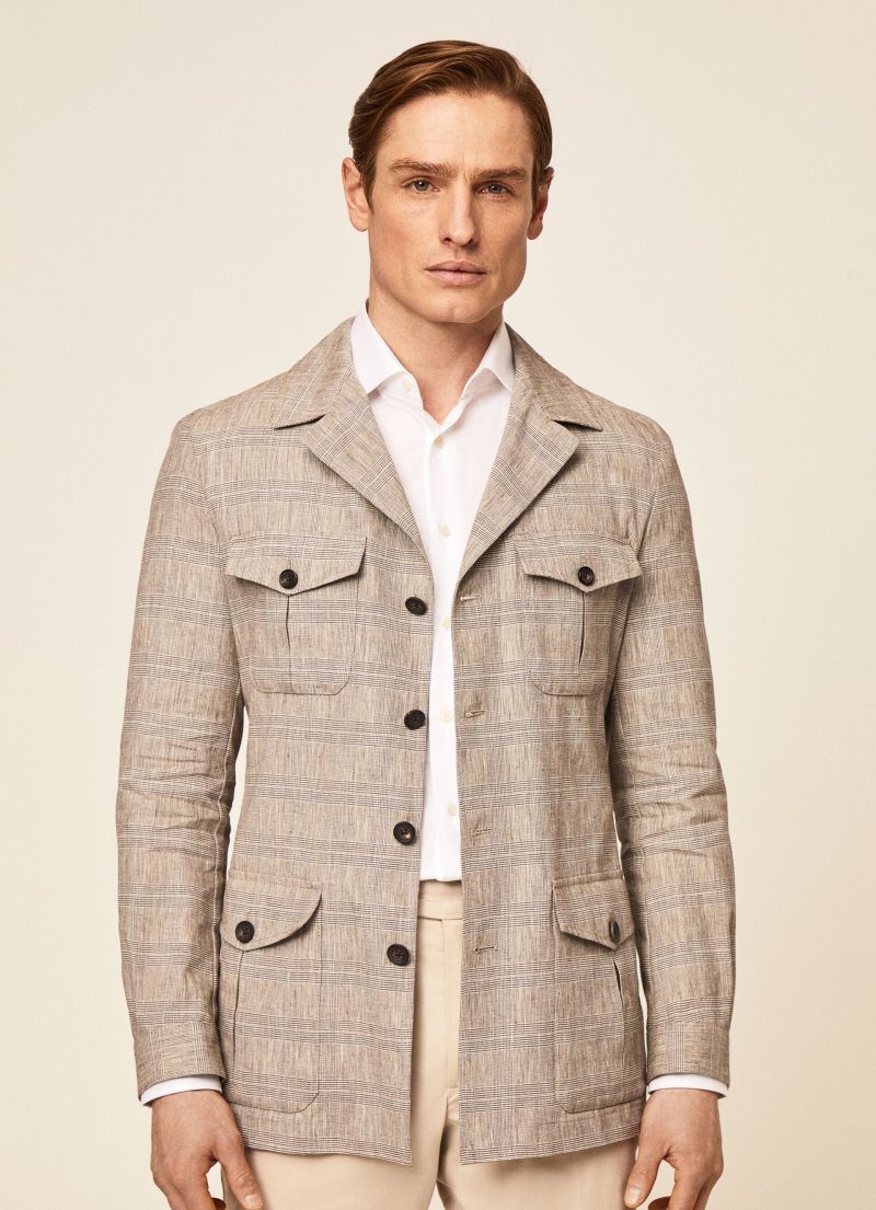 Hackett Saharan Jacket Blazers Herr Bruna | ACFQPS-728