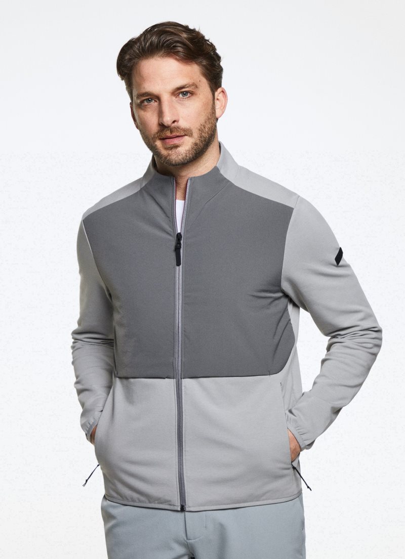 Hackett Semi-padded Jumper Tröjor Herr Silver Grå | PEGOBT-296