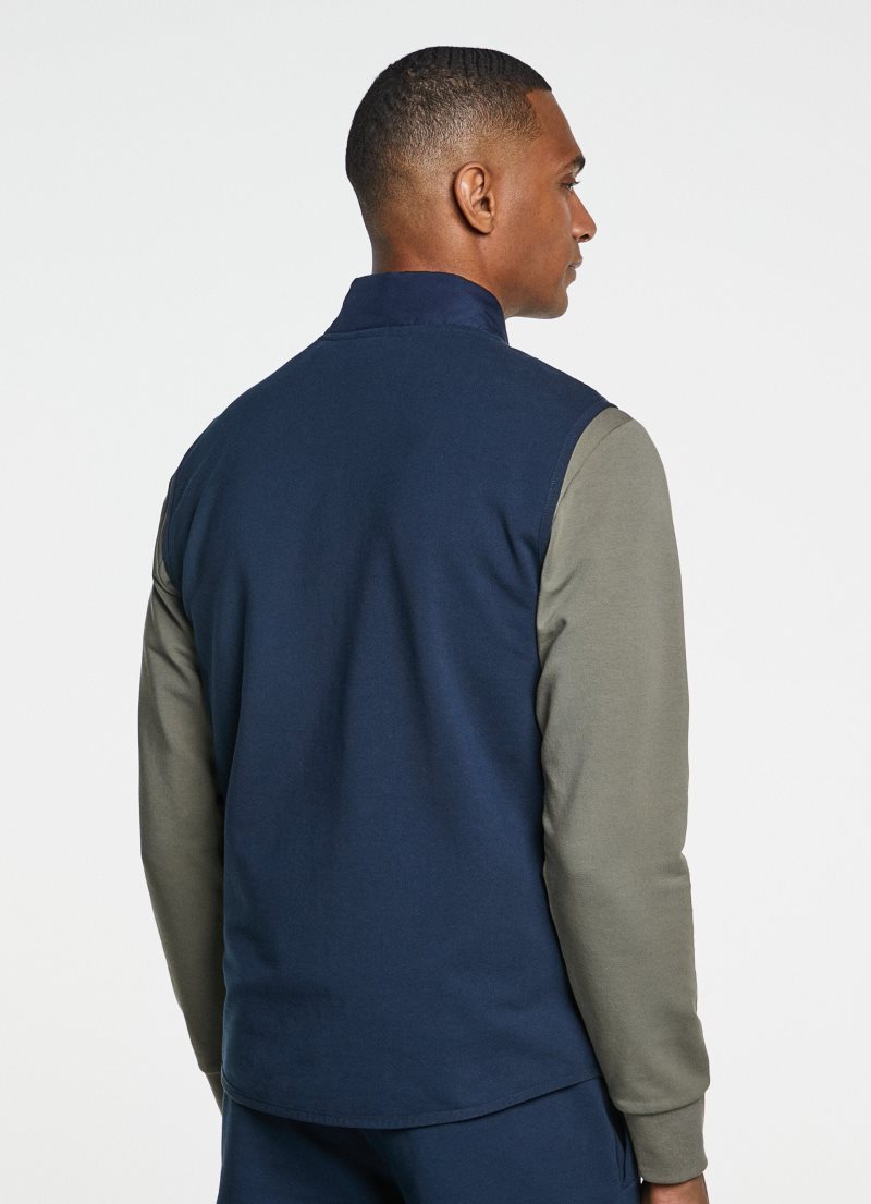 Hackett Semi-padded Waistcoat Tröjor Herr Marinblå | APQKHE-207