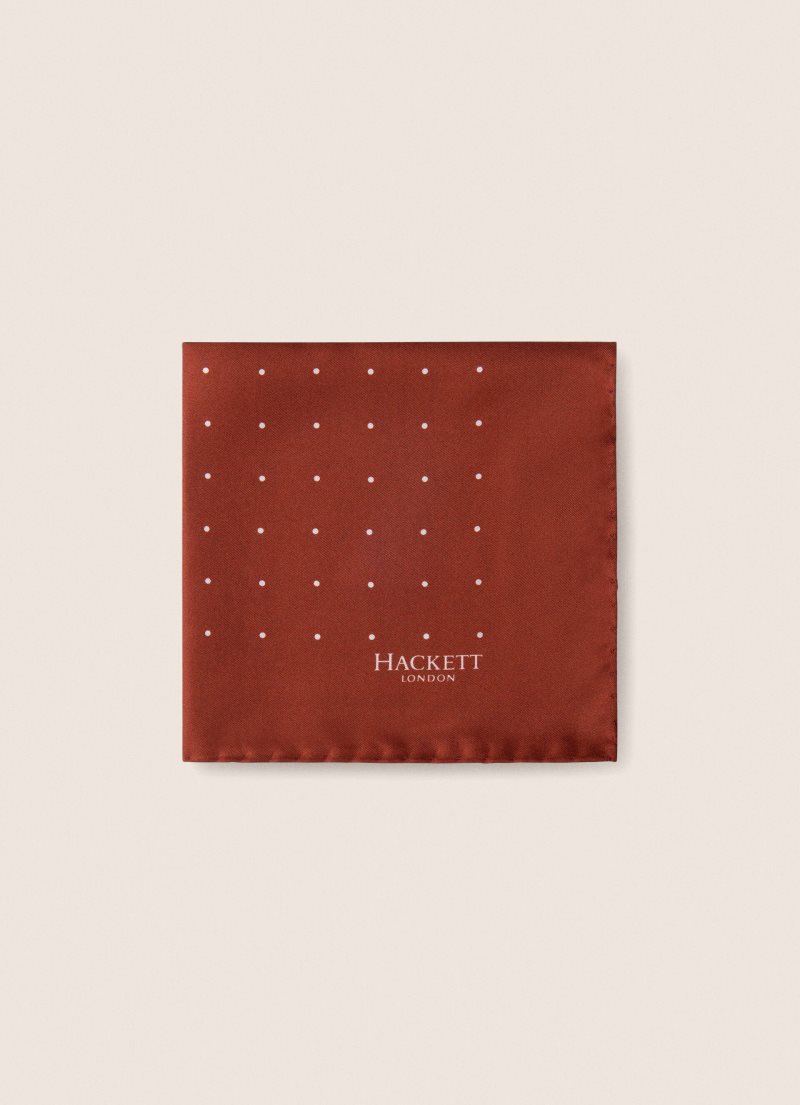 Hackett Silk Handkerchief Slipsar Herr Marinblå Vita | CEJYMV-027