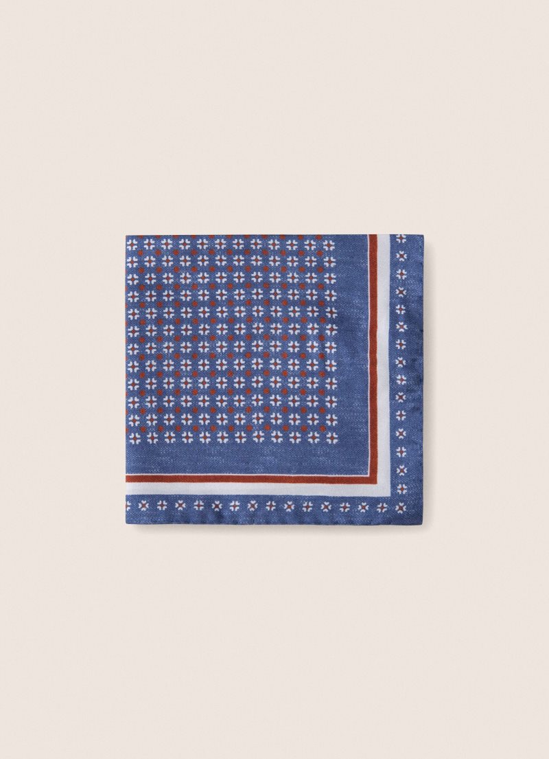 Hackett Silk Handkerchief Slipsar Herr Marinblå | FNAMTO-743