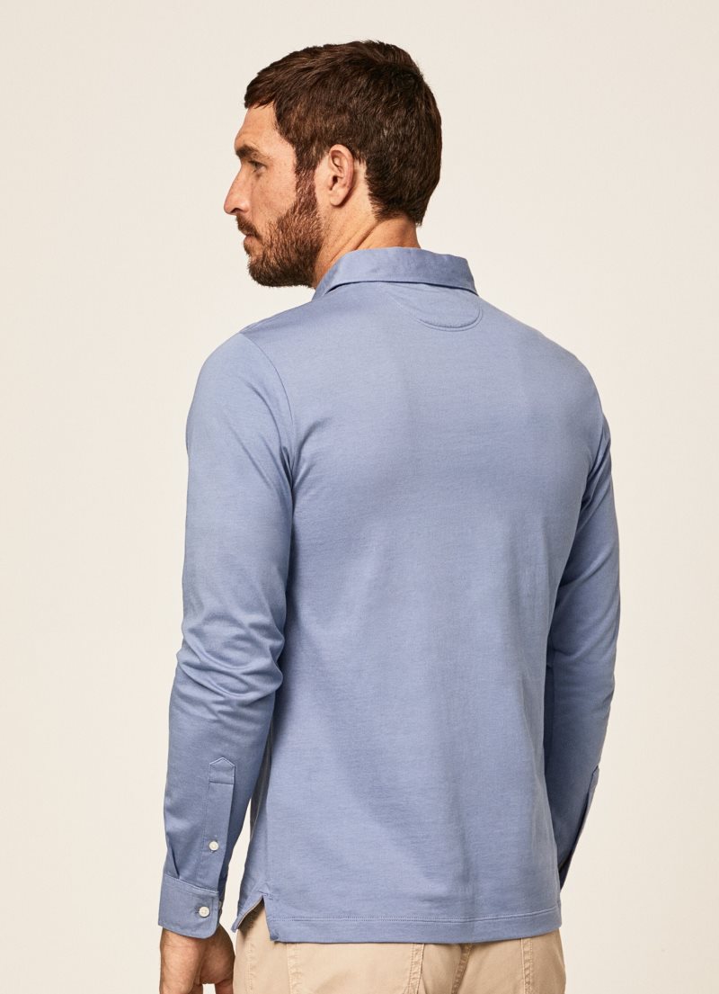 Hackett Slim Fit Long-sleeve Piketröja Herr | UAPXBN-921