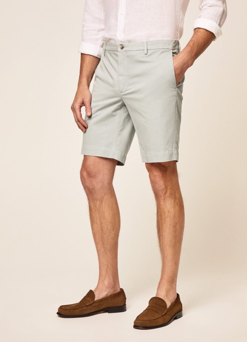 Hackett Slim Fit Shorts Herr Gröna | VWZBIP-710