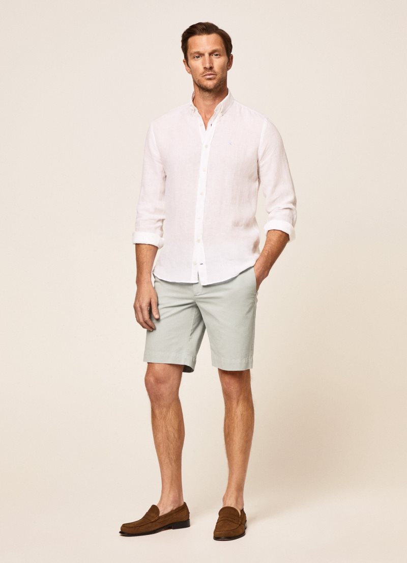 Hackett Slim Fit Shorts Herr Gröna | VWZBIP-710