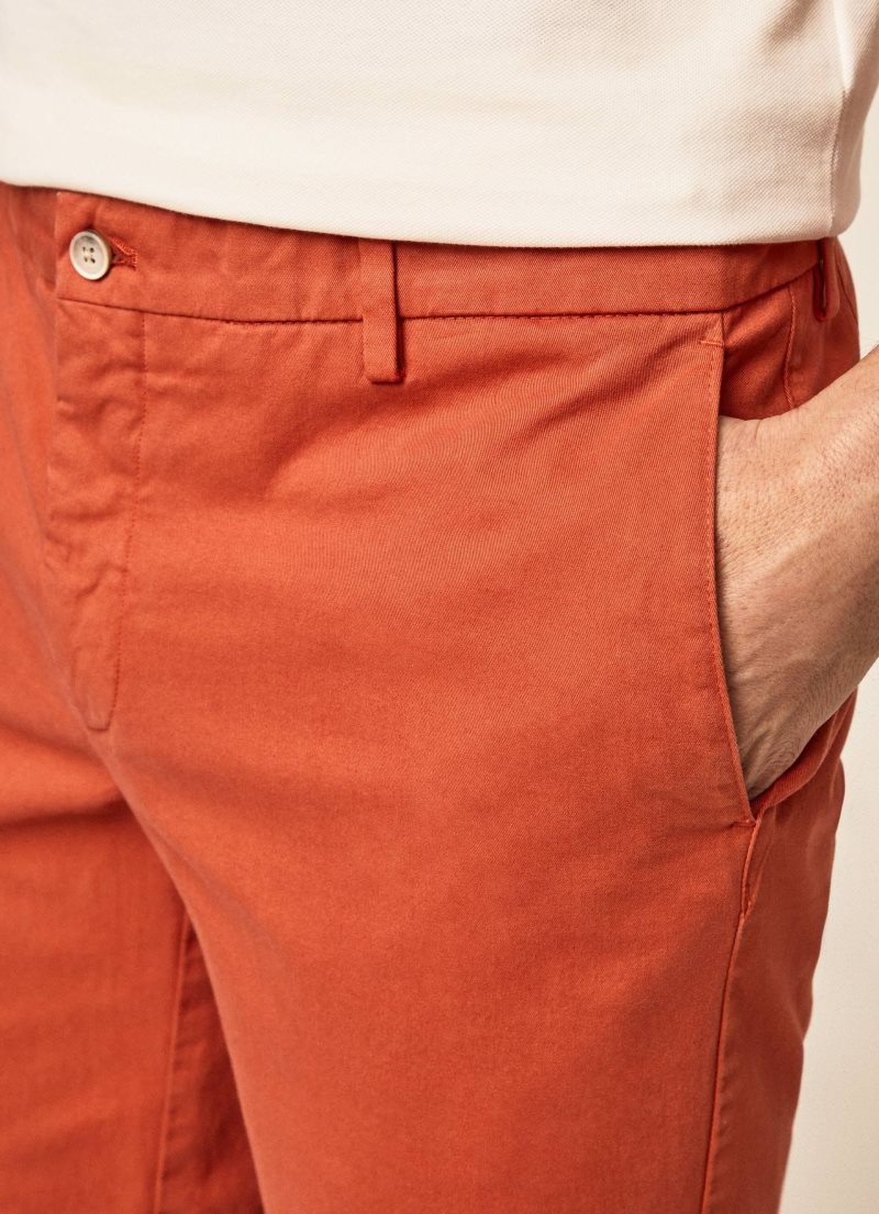 Hackett Slim Fit Shorts Herr Orange | QXZFOJ-507