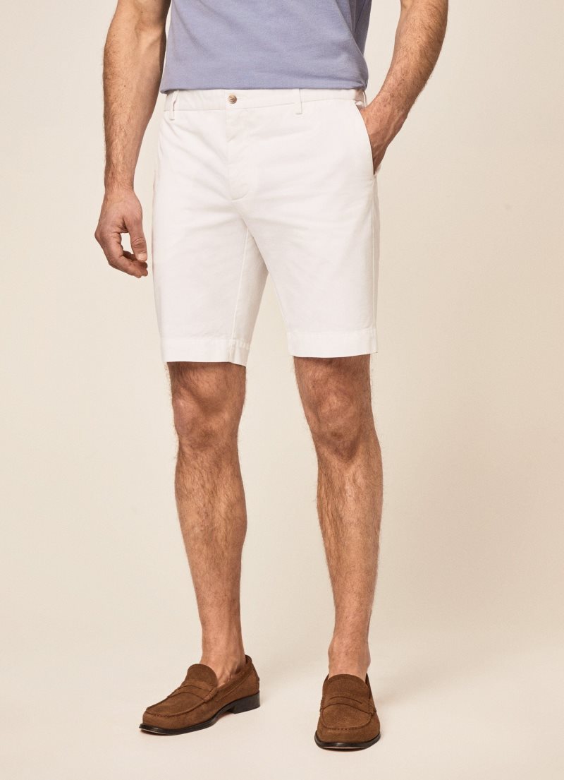 Hackett Slim Fit Shorts Herr Vita | BFAGSX-403