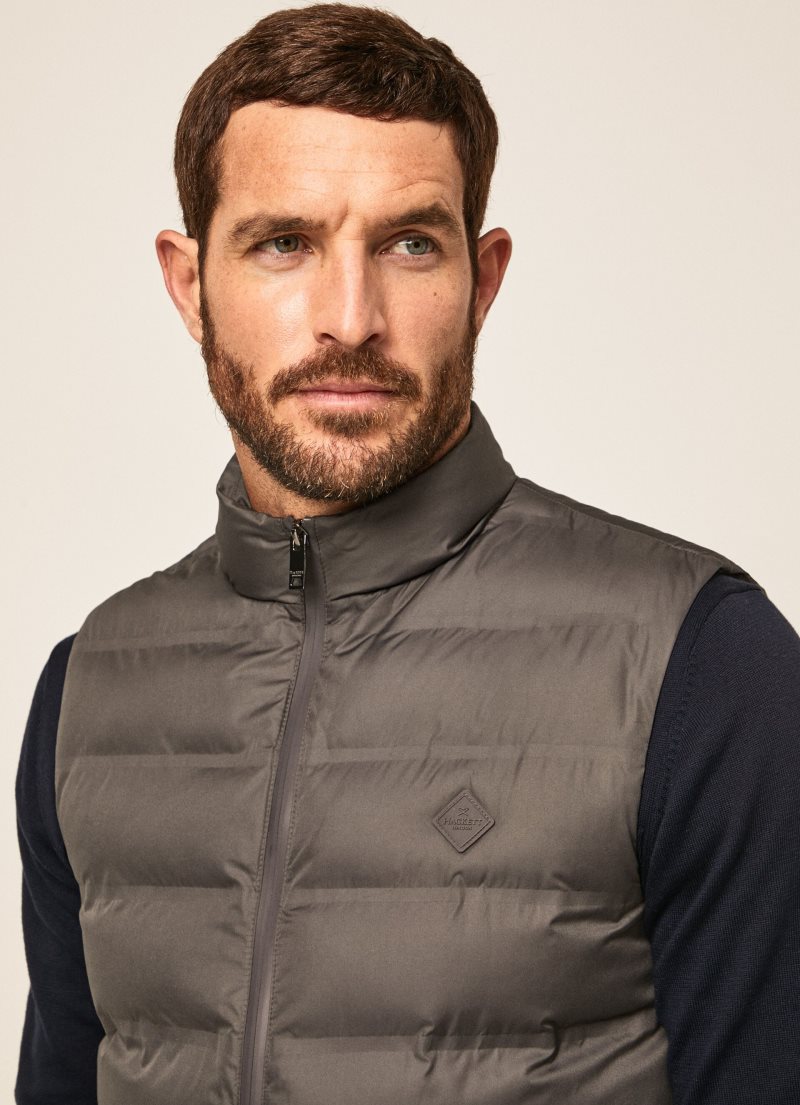 Hackett Slim Fit Vadderad Gilet Jacka Herr Grå | KHLVWI-021