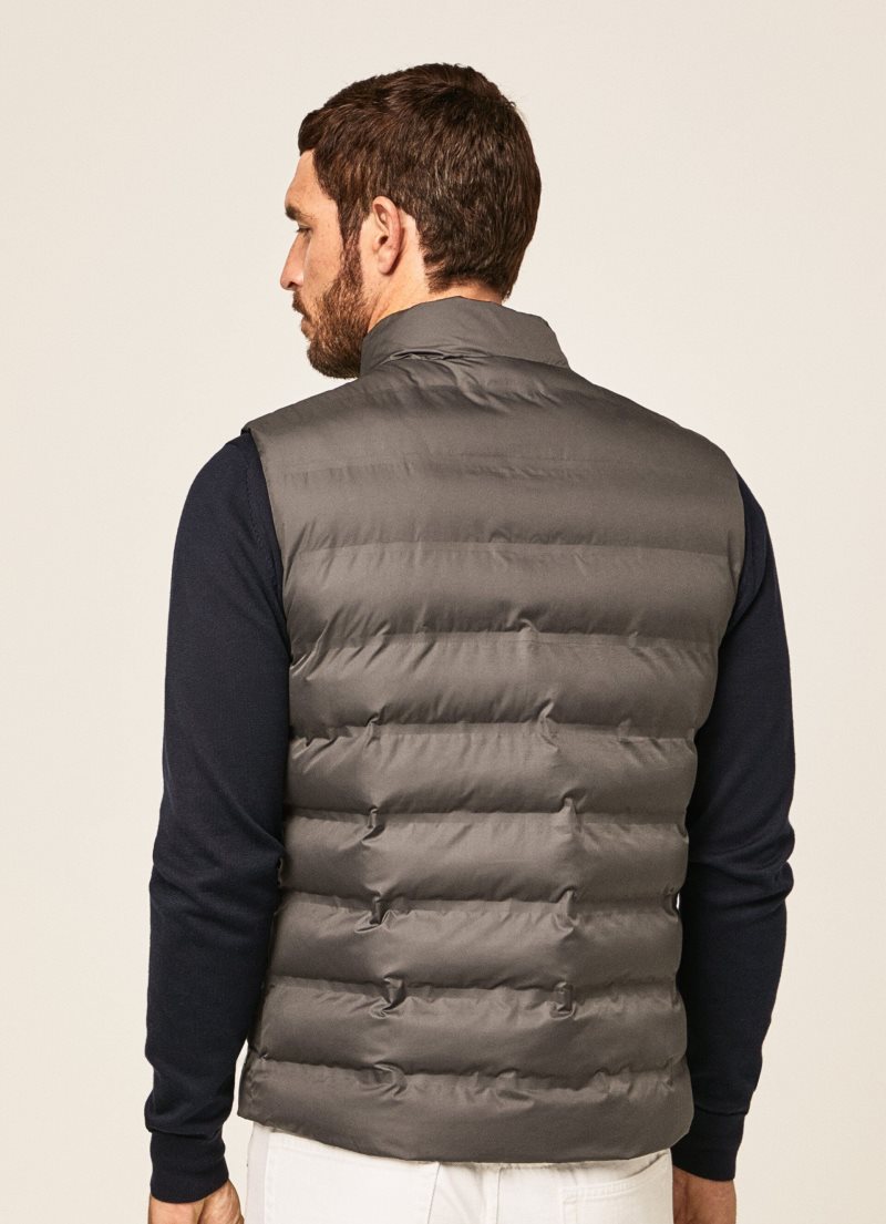 Hackett Slim Fit Vadderad Gilet Jacka Herr Grå | KHLVWI-021